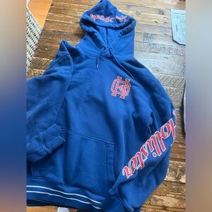 Hollister size M hoodie. Royal blue with red/white. Worn once